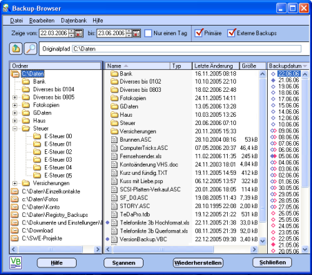 ScreenShot: BackupBrowser